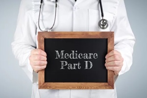 medicare part d doctor shows term on a wooden sign