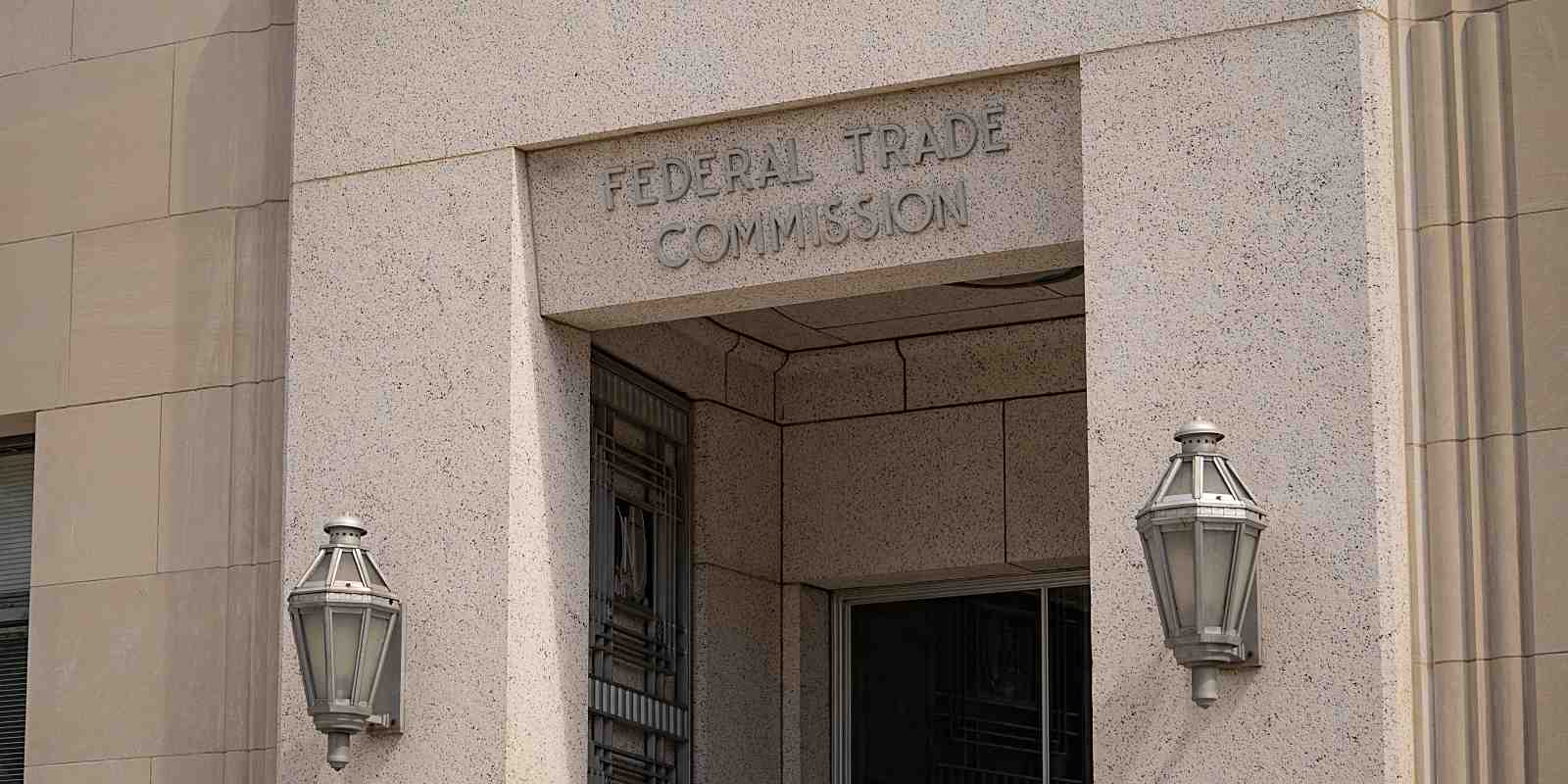 federal trade commission close up of building sign