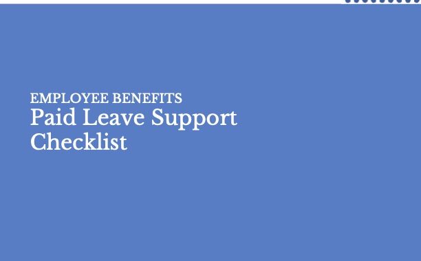 Paid Leave Support Checklist Cover