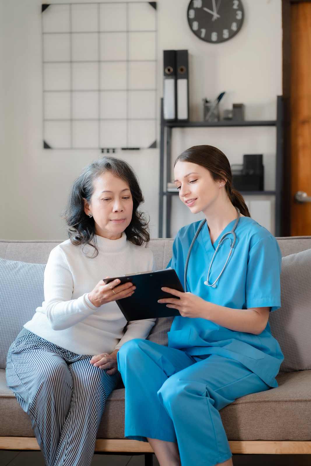 doctor informing patient