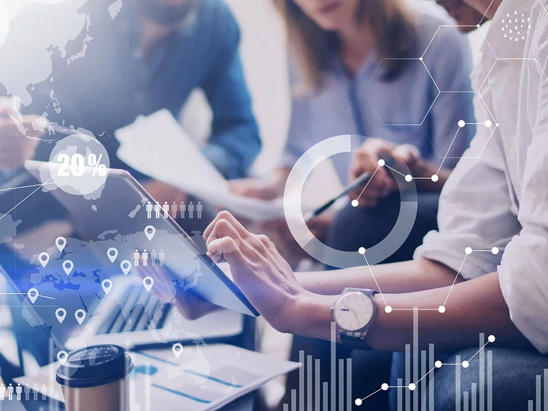 Concept-of-digital-diagram_graph-interfaces_virtual-screen_connections-icon-on-blurred-background