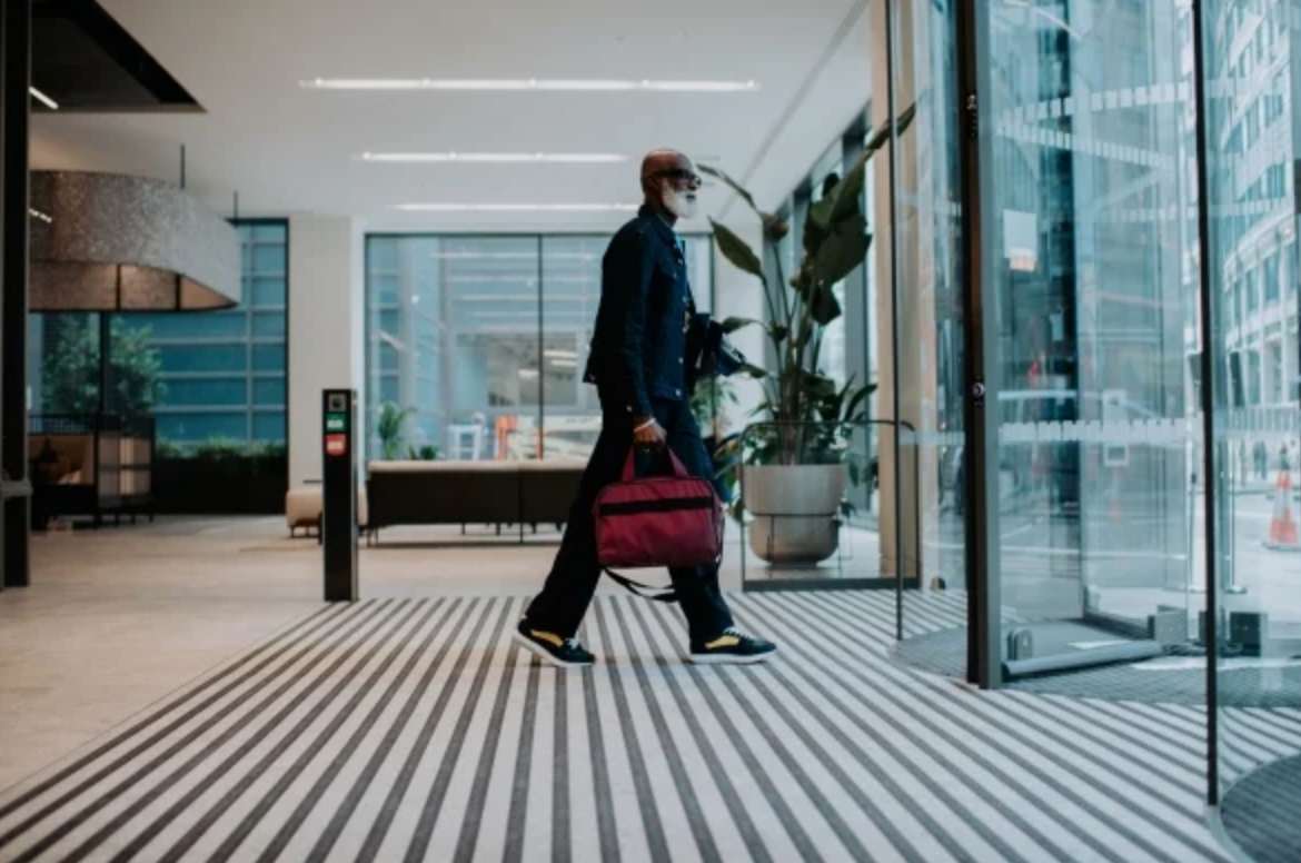 man returning home from visiting their doctor