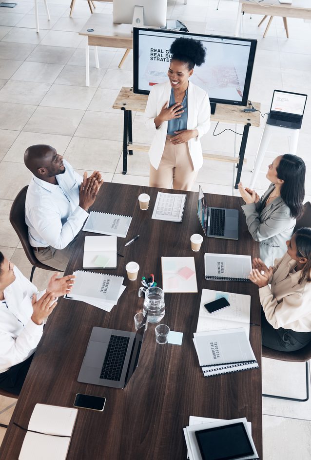 employee benefits managers reviewing strategies